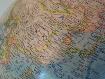 China on the map