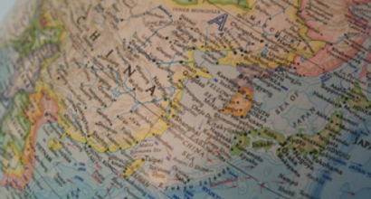 China on the map